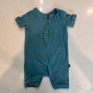 Short Sleeve Henley Romper